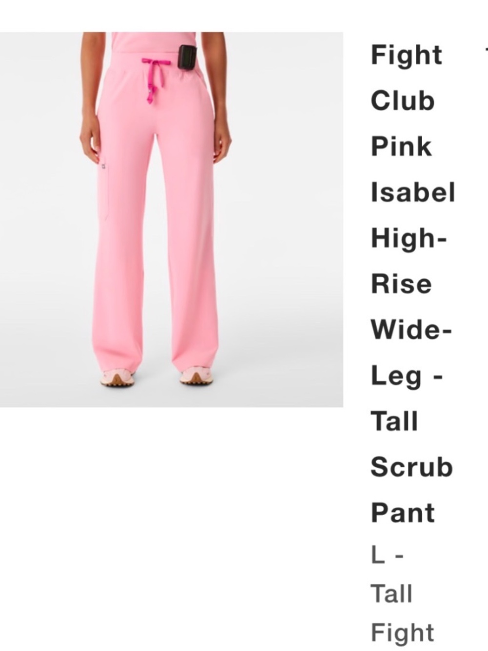 Figs Fight club Isabel pants - L Tall NWT